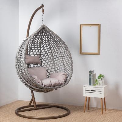 China Modern Outdoor Living Room Furniture Cheap Price Balcony Swing Rattan Hanging Wicker Basket Chair, Indian Hanging Chair for sale