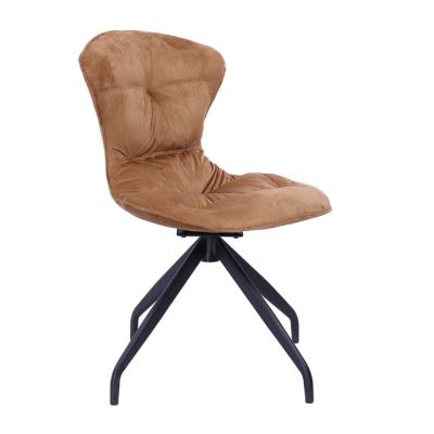 China New Fashion Cushion Cover Lounge Chair Rotating Dining Room Restaurant Dining Chair With Rotatable Seat for sale