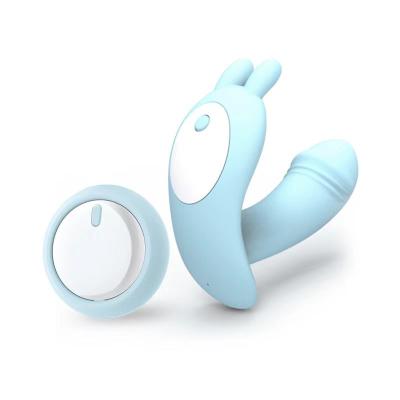 China Easy to Wear Panties Women Rabbit Panties Wireless Cheap Remote Vibrating Wearable Vibrator for sale