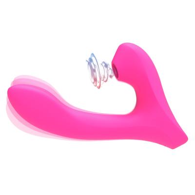 China Easy to Wear V Shaped Sucker to Stimulate Clitoris Nipple G Spot Powerful Sucking Vibrator for Women for sale