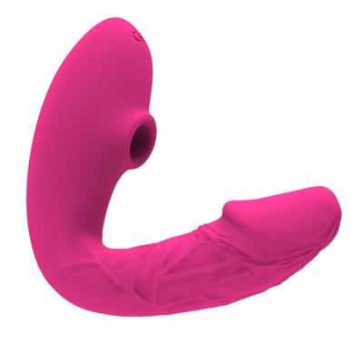 China Easy to Wear Realistic 10 Frequency G Spot Vibration Dildo Stimulation Powerful Sucking Clit Vibrator for sale