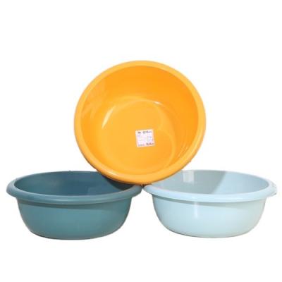 China Sustainable China Factory Price Personalized Customization Bright Color Durable Round Plastic Wash Basin For Vegetables for sale