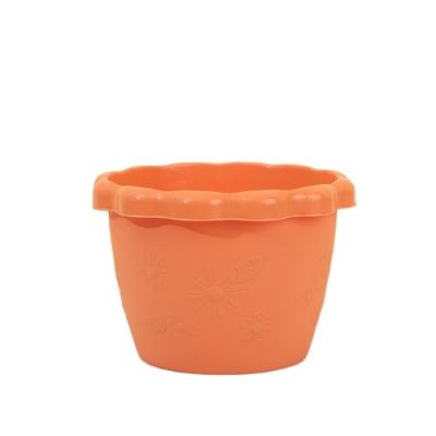 China Large Lightweight Potted Flowerpot Wholesale Lace Plastic Plant Flower Pot For Flowers And Vegetables for sale