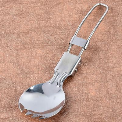 China Free Shipping Eco - Friendly Stainless Steel Folding Fork Spoon Customized Logo Is Acceptable for sale