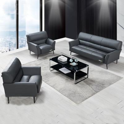 China Executive Office Sofa Sofa Set Reception Office Waiting Area Comfortable Nordic Style Modern Black Desk for sale