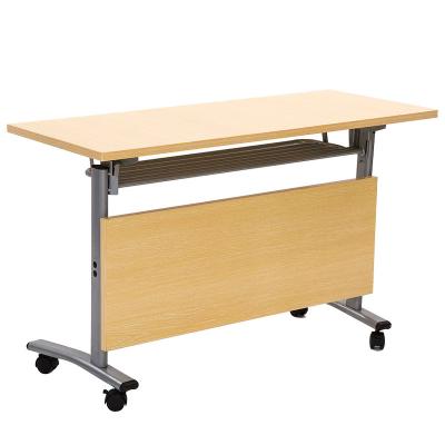 China Wholesale Multi Functional Collapsible Foldable Factory Training Desk Mobile Meeting Table For Administrative Staff for sale