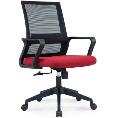 China Comfort (Height) Adjustable Cushion For Low Office Chair Mesh Fabric Chair Factory Nylon High Quality Office Chair for sale