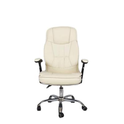 China (Height) New Product Adjustable Hot Selling Swing Rolling Mid Mid-Back Adjustable Ergonomic Back Office Leather Chair for sale