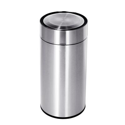 China Sustainable Kitchen Round Stainless Steel Standing Automatic Sensor Smart Automatic Waste To Recycle Bin for sale