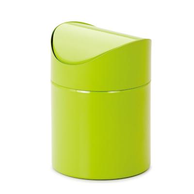 China Sustainable Home Office Swing Top Trash Can Mini Table Dust Bin Trash Can With Swing Lid for sale