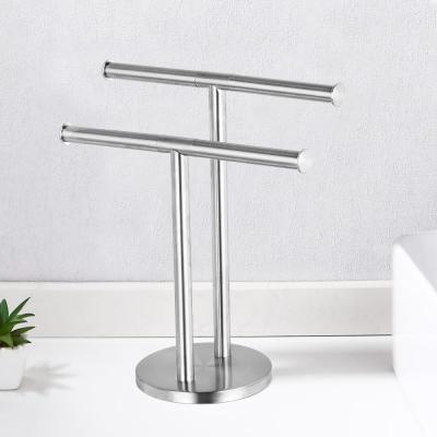 China Fashion Expandable Free Standing Towel And Pants Rack For Small Bathrooms for sale