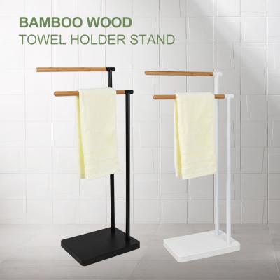 China Fashion Stylish New Design Free Standing Wooden Toilet Paper Napkin Holders for sale