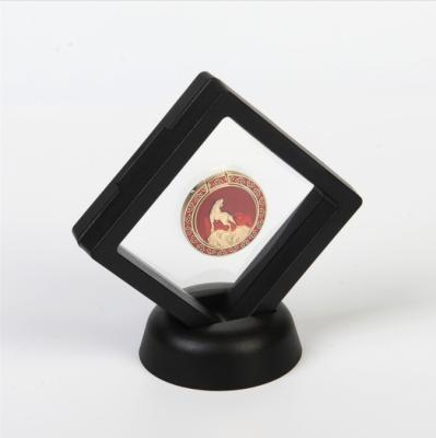 China Museum Black 3D Floating Showcase Challenge Coin Display Frame for sale