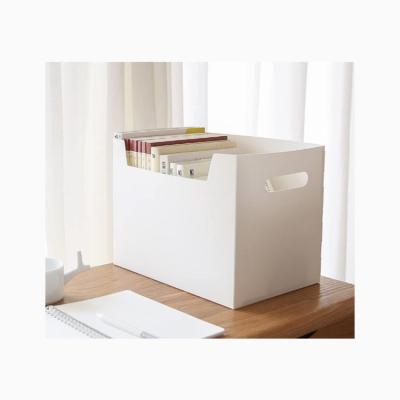 China Luxury/durable/high gloss/full printing foldable office stationery storage box, plastic stationery storage box for sale