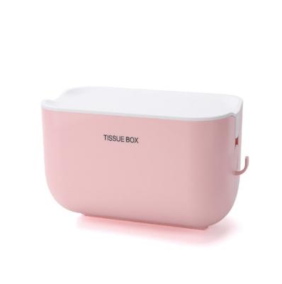 China Luxury/durable/high gloss/full printing public self-adhesive plastic toilet paper napkin holder tissue box hotel tissue box for sale