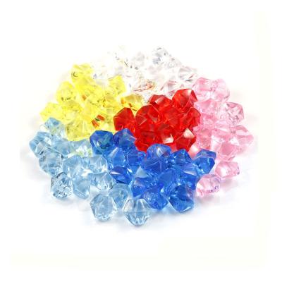 China Europe Package 500pcs Colorful Acrylic Ice Cube Decoration Acrylic Simulated Stone Ornaments for sale