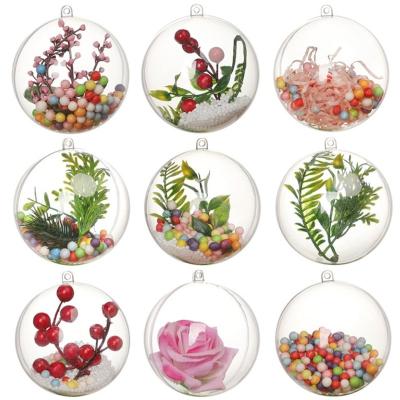 China Durable/High Gloss Immortal Hanging Ball Flower Ball Festival Decoration Clear Plastic Ball Christmas for sale