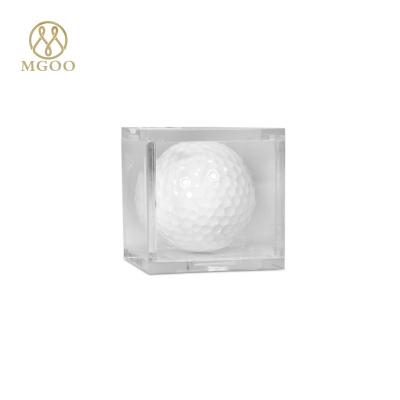 China Durable/High Glossy/Waterproof Custom Square Golf Ball Single Golf Ball Display Case Rack Box for sale