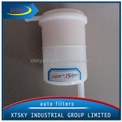 China After Service OEM Replacement PP Material Auto Part Filter Plastic PA Engine Fuel Filter 16400-59A00 WK47 WF8132 for sale