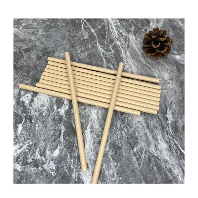 China Food Grade Contemporary High Quality Bamboo Thick Drinking Paper Straw for sale