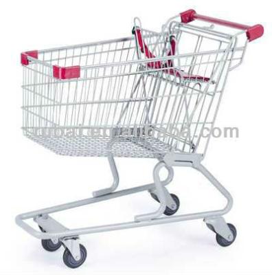 China Hot Selling American Unfolding Style Shopping Cart Trolley for Supermarket (RHB-110) for sale