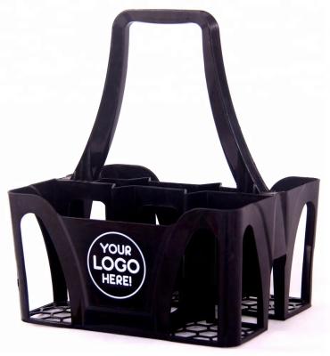 China For Plastic Folding Empty Bottle Carrier Wine Beer Storage Basket Beverage Display Baskets Bar Supermarket Beverage Display Baskets Bottle Management for sale