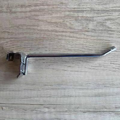 China Supermarket Show Metal Chrome Single Display Hook For Hanger for sale