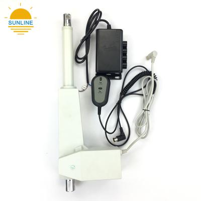 China 12v 24v waterproof chair recliner linear actuator with adapter for sale