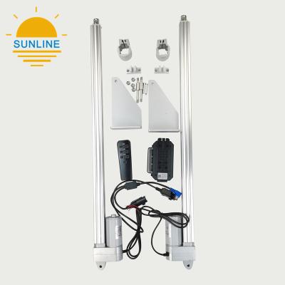 China Waterproof synchronous linear actuator with radio remote control for skylight opening. for sale