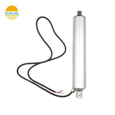 China Waterproof Powerful Waterproof DC Electric Tubular Linear Actuator For Solar Power System for sale