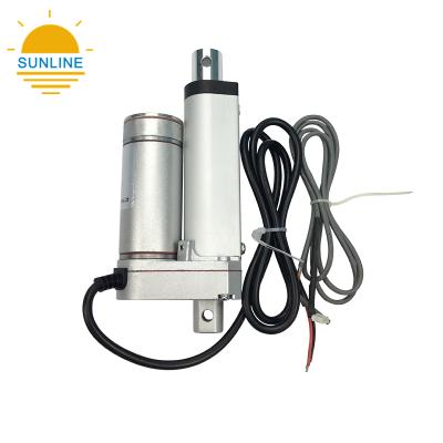 China Waterproof Solenoid 12V Linear Actuator With Encoder Load Force 100N Speed ​​Stroke 50mm/s 50mm IP54/IP65 for sale