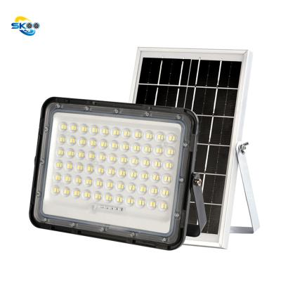 China Residential High Quality Outdoor Smart Stadium Flood Lights Solar Lamp Solar Panel Reflector Waterproof LED Lighting Motion Led Flood Lights for sale