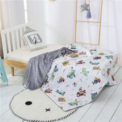 China Monthly Milestone Anti-pilling Baby Wrap Double Side Organic Cotton Flannel Blanket Wrap for sale