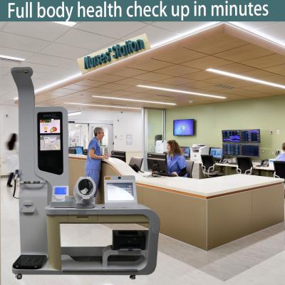 China Full Body Composition Analysis Body Check Medical Screening Machine Telemedicine Bmi Health Analyzer Machine Price for sale