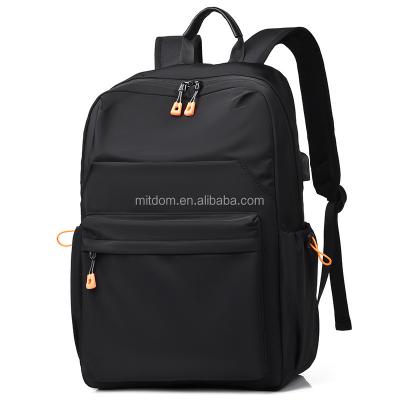 China Waterproof OEM Accept Backpack Bag Large Capacity Multifunctional Nylon Soft Fashion Black Laptop Backpack for sale