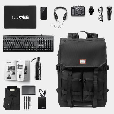 China With USB Travel Bag Leisure Roll Cover Large Capacity Male Backpack Fashion Mountain USB Filling Backpack for sale