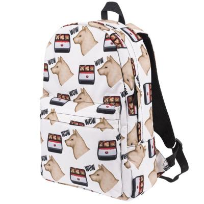 China Light weight waterproof everyday fashion digital printing backpack bagpack for girls backpacks for sale