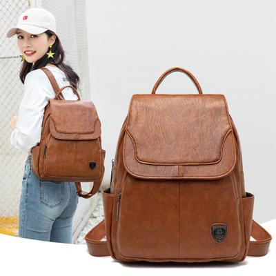 China With USB 2021 New Large Capacity Travel Shopping School Backpack Messenger Bags For Women for sale