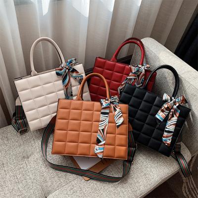 China New Fashion Pressure Tote Bag Women Handbags Large Capacity And Simple Ladies Shape Messenger Bags for sale