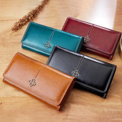 China 2022 new fashionable bright color daily life designer leather women's wallets leather wallet ladies product for sale