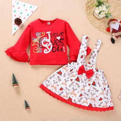 China Breathable Christmas red ready to ship 2 years old girls lovely casual dresses kids clothes for girls clothes wholesale girl skirt for sale