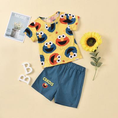 China Lovely colorful pattern QUICK DRY combed cotton T-shirt kids new arrival T-shirt for kids boys cotton children's T-shirt wholesale bulk for sale