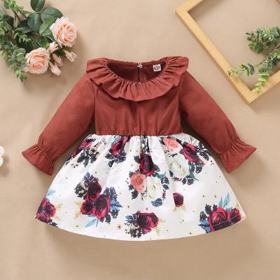 China Breathable Flower Pattern Princess Wedding Wholesale Cheapest Fashion Dress Kids Girl Pirouette Dresses For Kids for sale