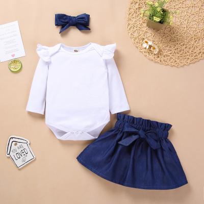 China 2020 new design 6-12months breathable baby dresses toddler baby dress set wholesale baby clothing for sale