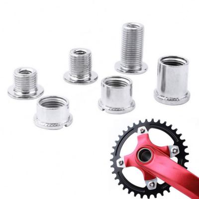 China BMX Crankset Bolts Bicycle Chainring Double Single Bolts Steel Crank Screw Nut for sale