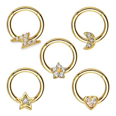 China Wholesale Casual/Sporty 14k Gold Nose Ring Body Jewelry Nose Piercing With High Quality for sale