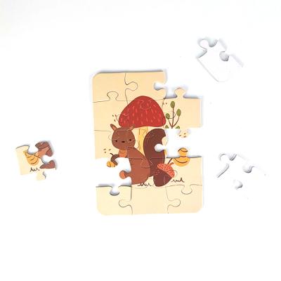 China High Quality Toy Cat Puzzle Animal Squirrel Cartoon Puzzle Custom Printed Preschool Children Toy Puzzle for sale