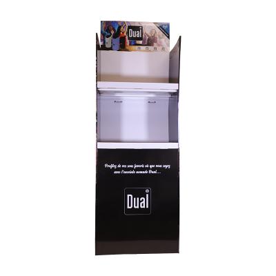 China Manufacturers Custom 2 Tier Shelves Eco - Friendly Cardboard Advertising Display Stands For Retail Store for sale