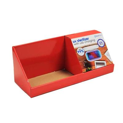 China Supermaket Cardboard Promotional Associates Paper PDQ Trays Display Stand Supermarket Box Cardboard pdq tray counter display for sale