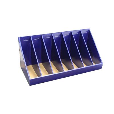 China Supermaket Corrugated Shelf Packing Earphone Counter Pdq Ready Display Box for sale